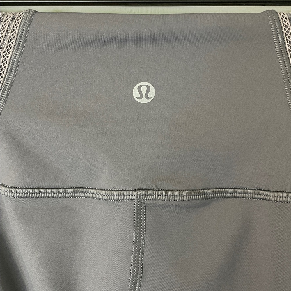 Lululemon Power Lines Pants 28" Titanium Dark Chrome Everlux High Rise Grey Sz 4 - Picture 9 of 15